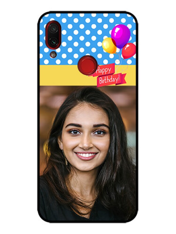 Custom Redmi Note 7 Custom Metal Phone Case - Happy Birthday Design
