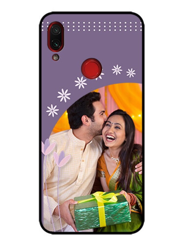 Custom Redmi Note 7 Custom Metal Phone Case - Lavender Flowers Design