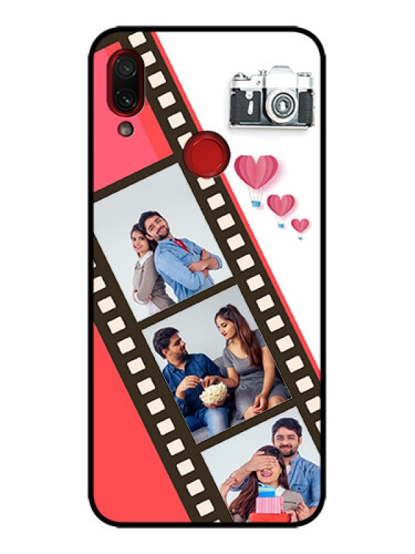 Custom Redmi Note 7 Custom Metal Phone Case - 3 Image Holder With Film Reel