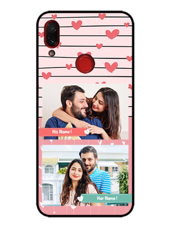 Custom Redmi Note 7 Custom Metal Phone Case - Photo With Heart Design