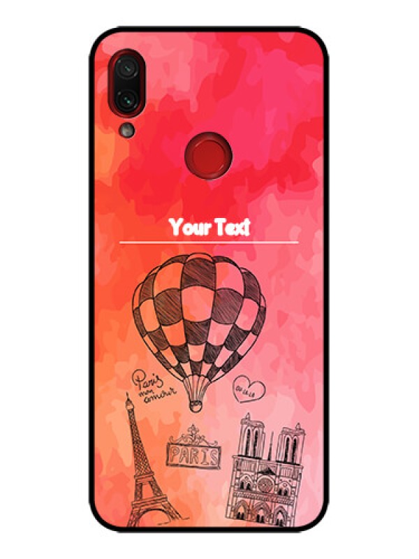 Custom Redmi Note 7 Custom Metal Phone Case - Paris Theme Design
