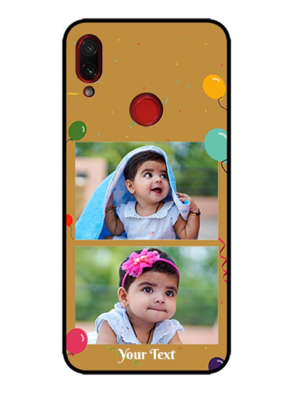 Custom Redmi Note 7 Custom Metal Phone Case - Image Holder With Birthday Celebrations Design