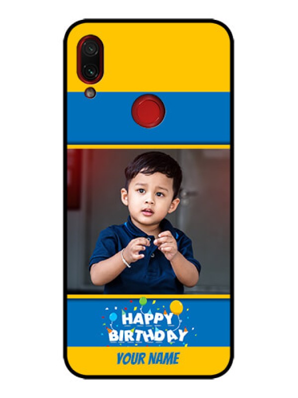 Custom Redmi Note 7 Custom Metal Phone Case - Birthday Wishes Design