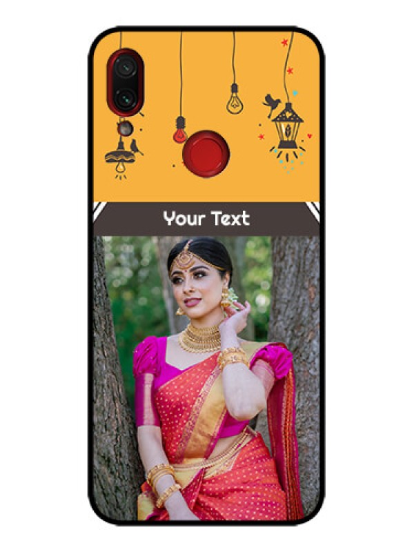 Custom Redmi Note 7 Custom Metal Phone Case - With Family Picture And Icons