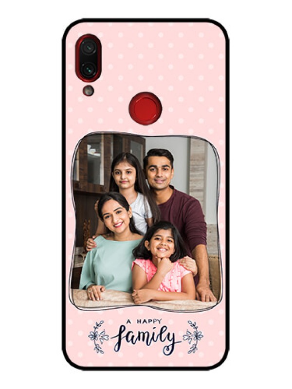 Custom Redmi Note 7 Custom Metal Phone Case - Family With Dots Design