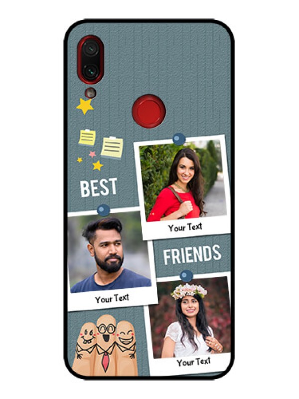 Custom Redmi Note 7 Custom Metal Phone Case - Sticky Frames And Friendship Design