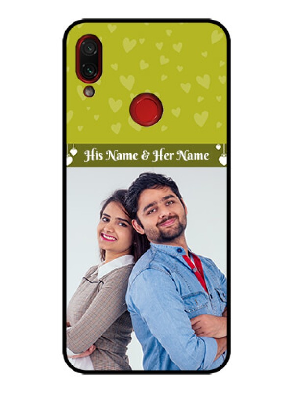 Custom Redmi Note 7 Custom Metal Phone Case - You and Me Heart Design