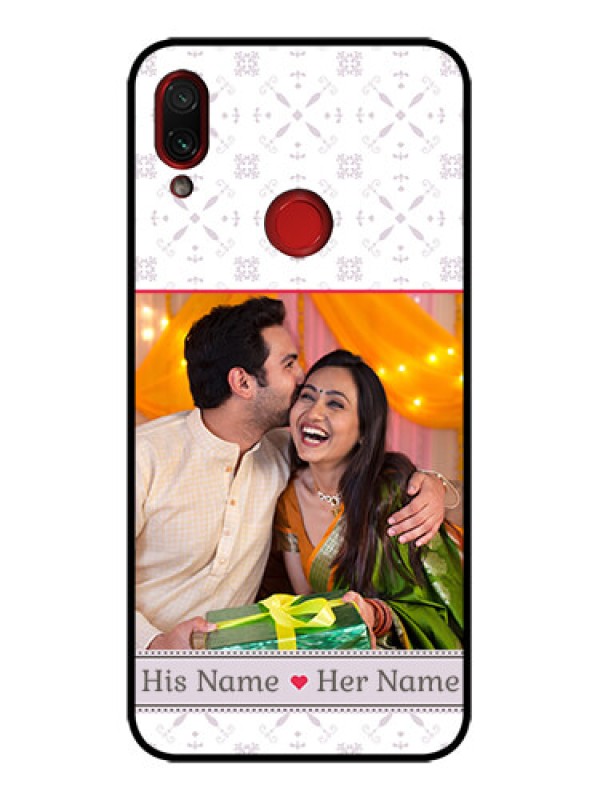 Custom Redmi Note 7 Custom Metal Phone Case - With Photo And Ethnic Design