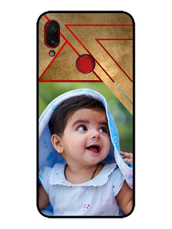 Custom Redmi Note 7 Custom Metal Phone Case - Gradient Abstract Texture Design