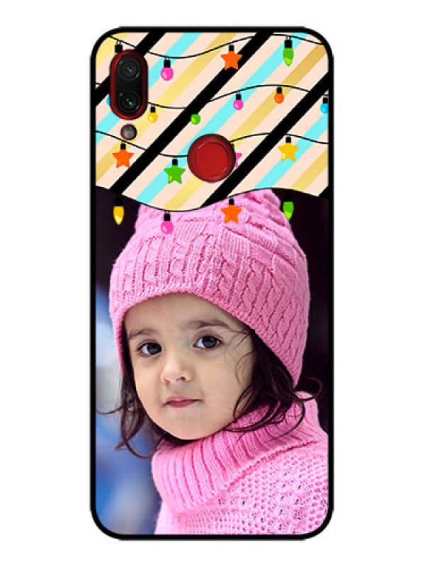 Custom Redmi Note 7 Custom Metal Phone Case - Lights Hanging Design