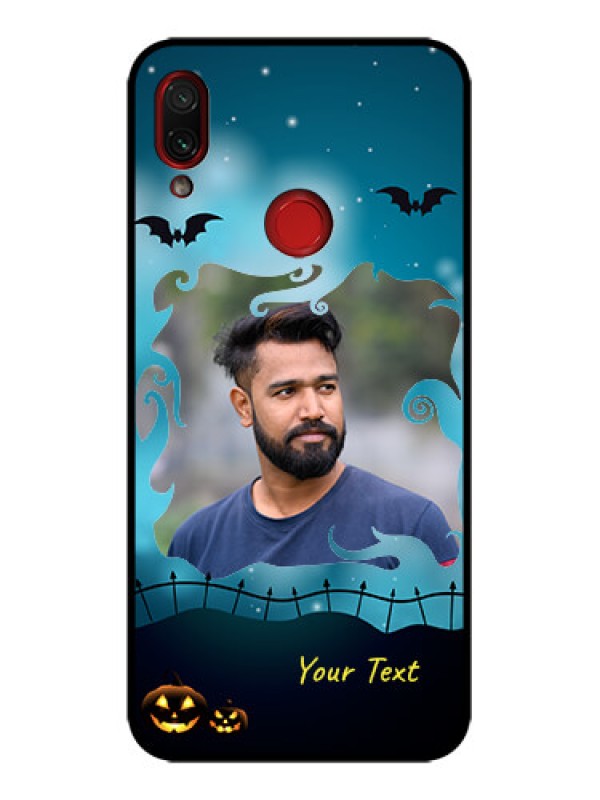 Custom Redmi Note 7 Custom Metal Phone Case - Halloween Frame Design