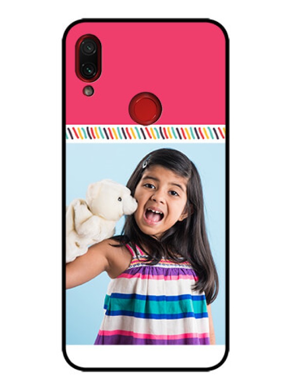 Custom Redmi Note 7 Custom Metal Phone Case - Line Art Design