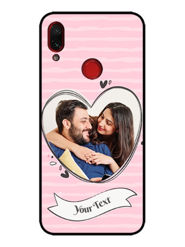 Custom Redmi Note 7 Custom Metal Phone Case - Vintage Heart Design