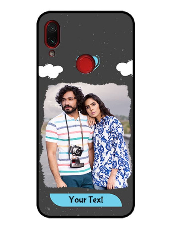 Custom Redmi Note 7 Custom Metal Phone Case - Splashes With Love Doodles Design