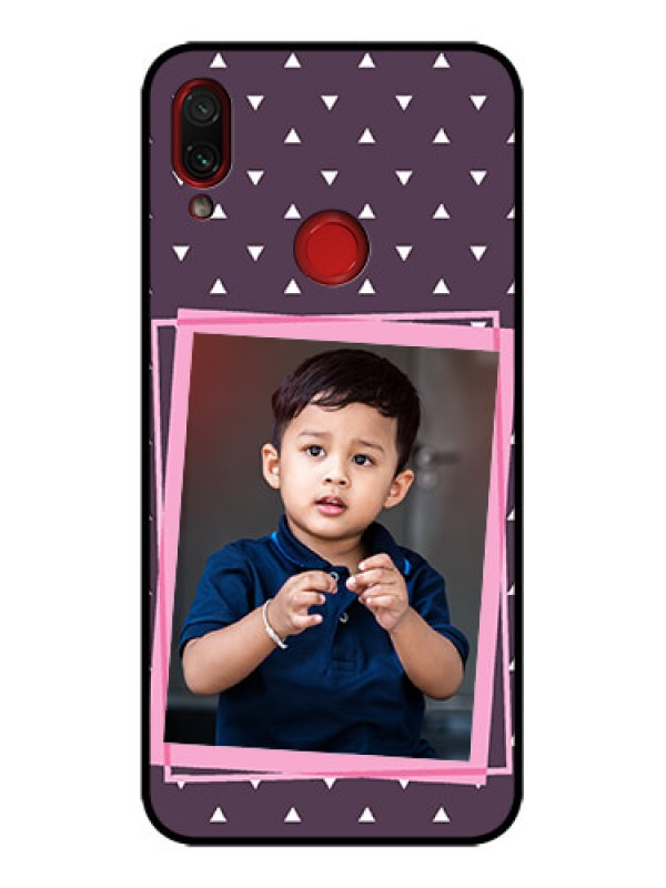 Custom Redmi Note 7 Custom Metal Phone Case - Triangle Pattern Dotted Design