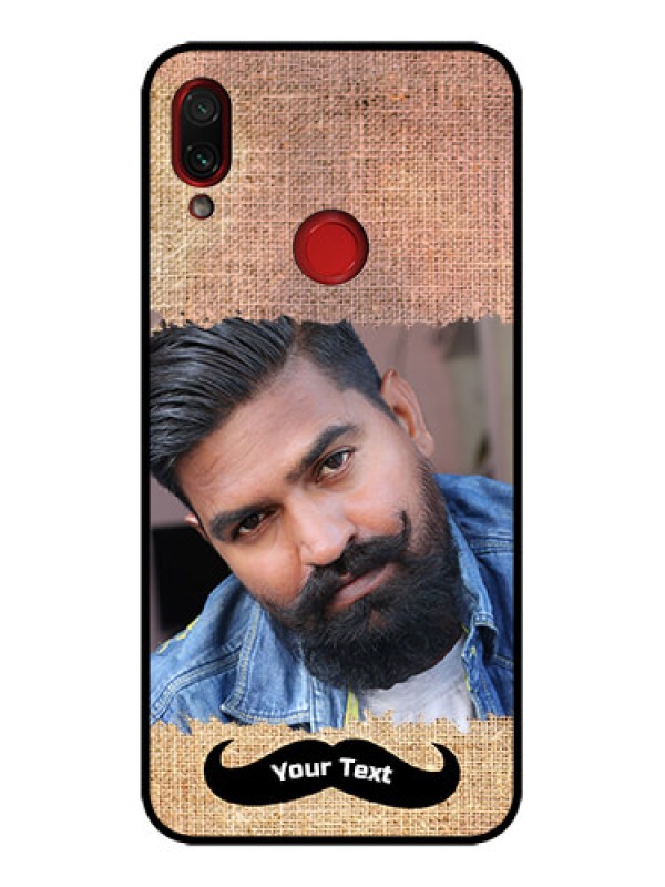 Custom Redmi Note 7 Custom Metal Phone Case - With Texture Design
