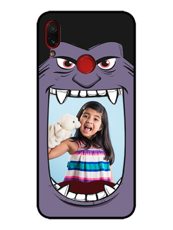 Custom Redmi Note 7 Custom Metal Phone Case - Angry Monster Design