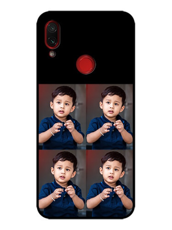 Custom Redmi Note 7 Custom Metal Phone Case - 4 Image Holder Design
