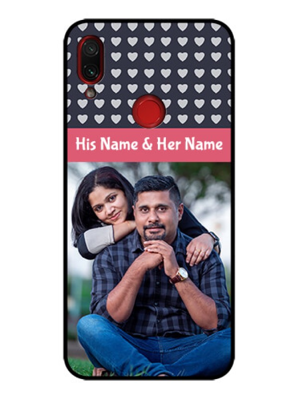 Custom Redmi Note 7s Custom Metal Phone Case - Love Symbols Design