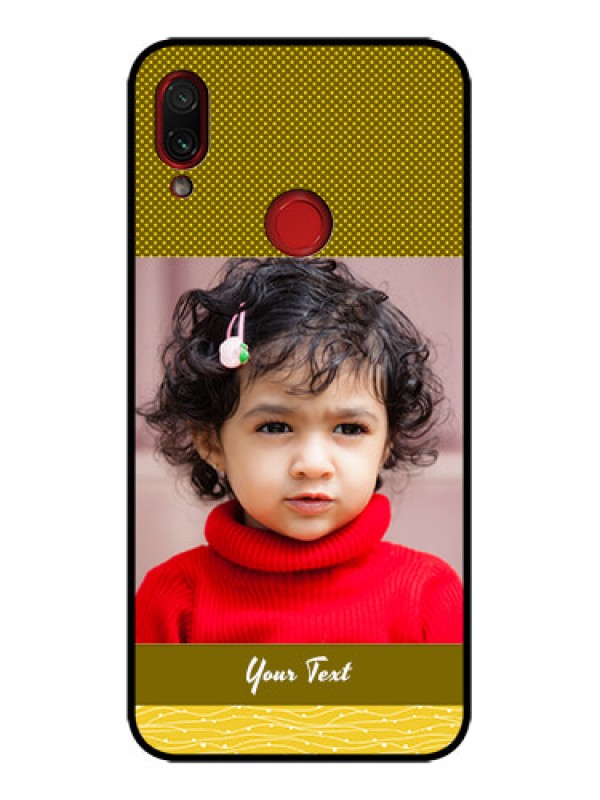Custom Redmi Note 7s Custom Metal Phone Case - Simple Green Color Design