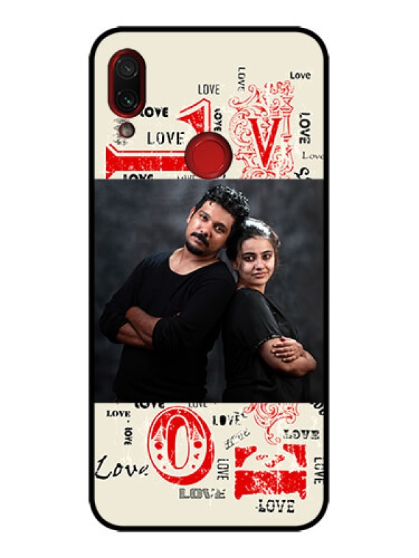 Custom Redmi Note 7s Custom Metal Phone Case - Trendy Love Design Case