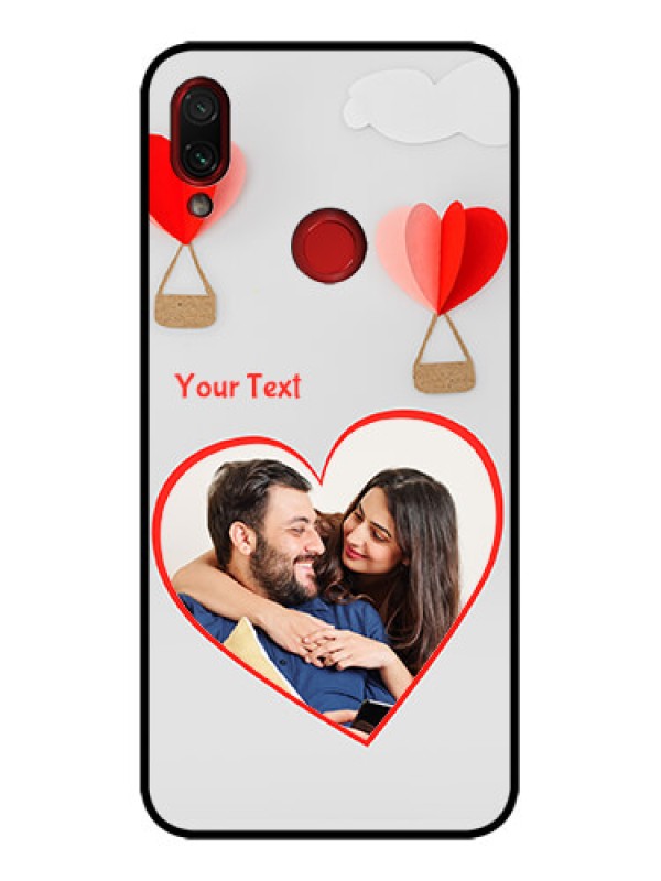 Custom Redmi Note 7s Custom Metal Phone Case - Parachute Love Design