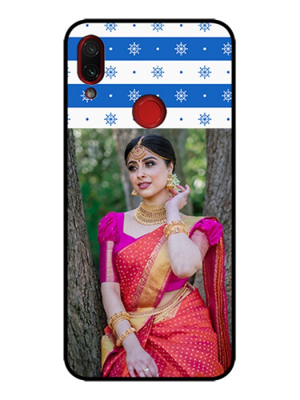 Custom Redmi Note 7s Custom Metal Phone Case - Snow Pattern Design