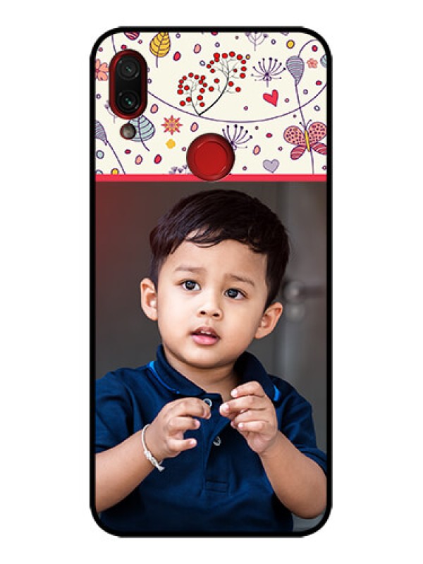 Custom Redmi Note 7s Custom Metal Phone Case - Premium Floral Design