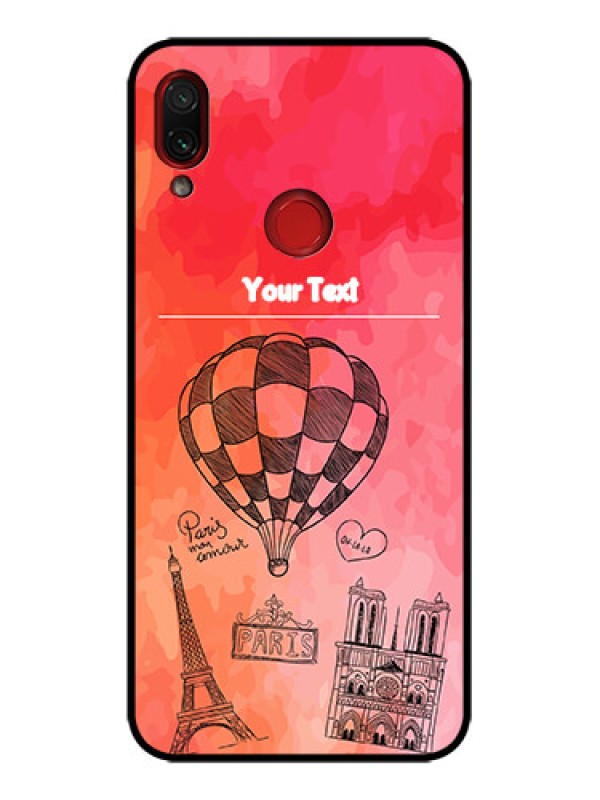 Custom Redmi Note 7s Custom Metal Phone Case - Paris Theme Design