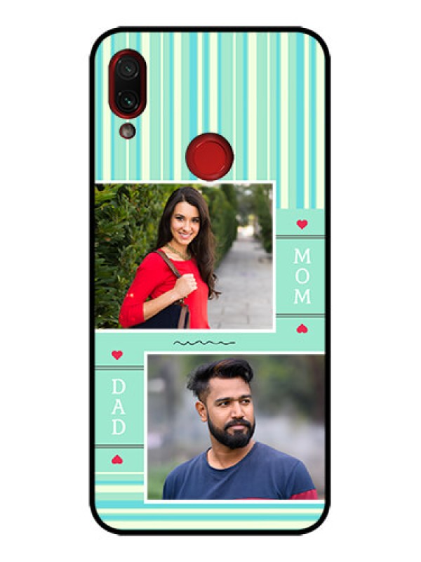 Custom Redmi Note 7s Custom Metal Phone Case - Mom and Dad Pic Design