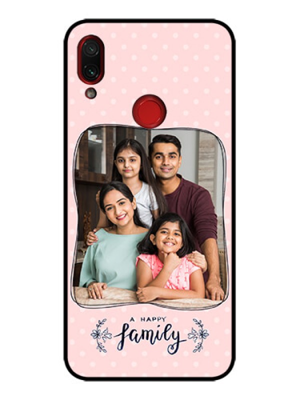 Custom Redmi Note 7s Custom Metal Phone Case - Family With Dots Design