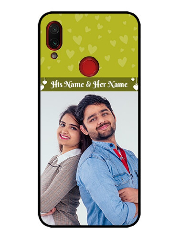 Custom Redmi Note 7s Custom Metal Phone Case - You and Me Heart Design