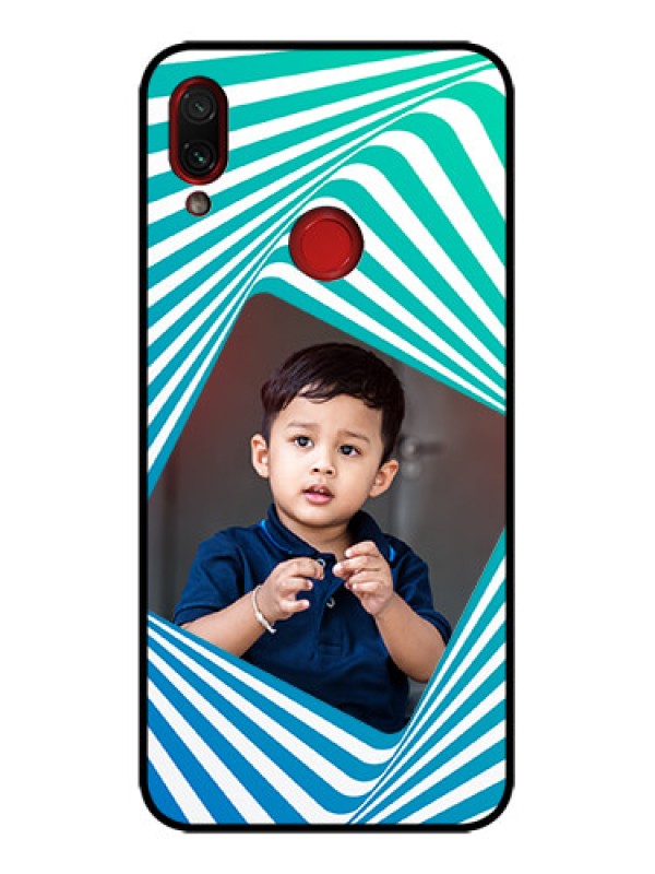 Custom Redmi Note 7s Custom Metal Phone Case - Abstract Spiral Design