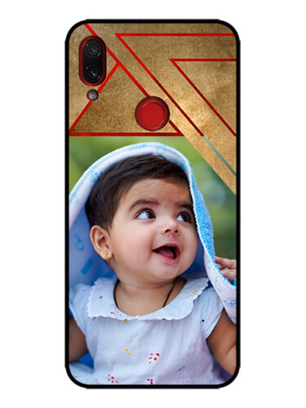 Custom Redmi Note 7s Custom Metal Phone Case - Gradient Abstract Texture Design