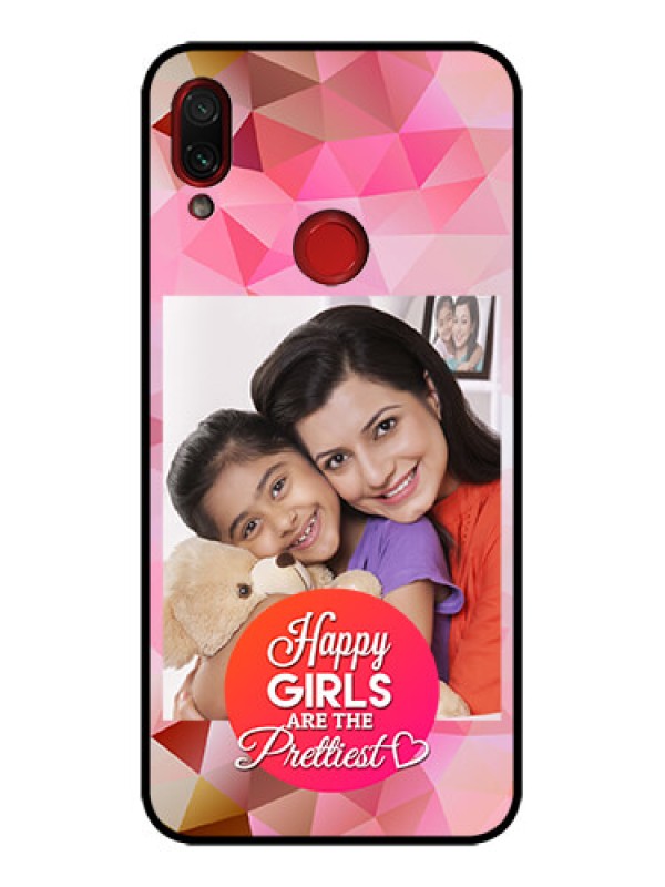 Custom Redmi Note 7s Custom Metal Phone Case - Abstract Triangle Design