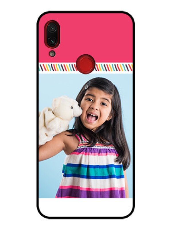 Custom Redmi Note 7s Custom Metal Phone Case - Line Art Design