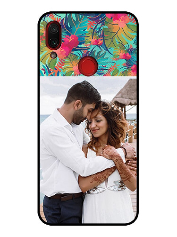 Custom Redmi Note 7s Custom Metal Phone Case - Watercolor Floral Design