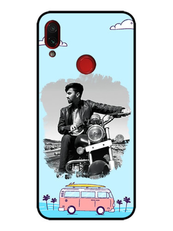 Custom Redmi Note 7s Custom Metal Phone Case - Travel and Adventure Design