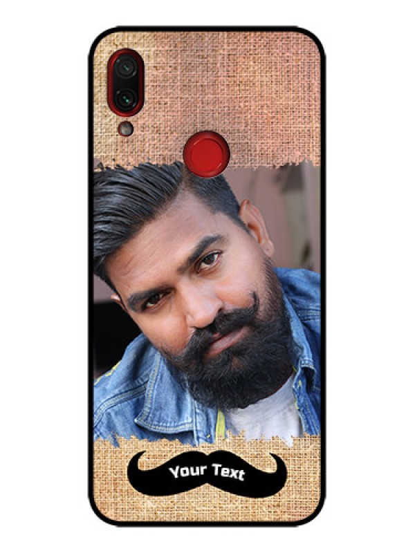 Custom Redmi Note 7s Custom Metal Phone Case - With Texture Design
