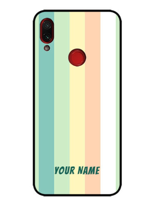 Custom Redmi Note 7s Custom Metal Phone Case - Multi - Colour Stripes Design