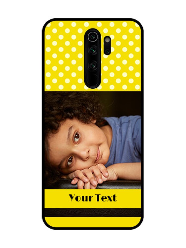 Custom Redmi Note 8 Pro Custom Metal Phone Case - Bright Yellow Case Design