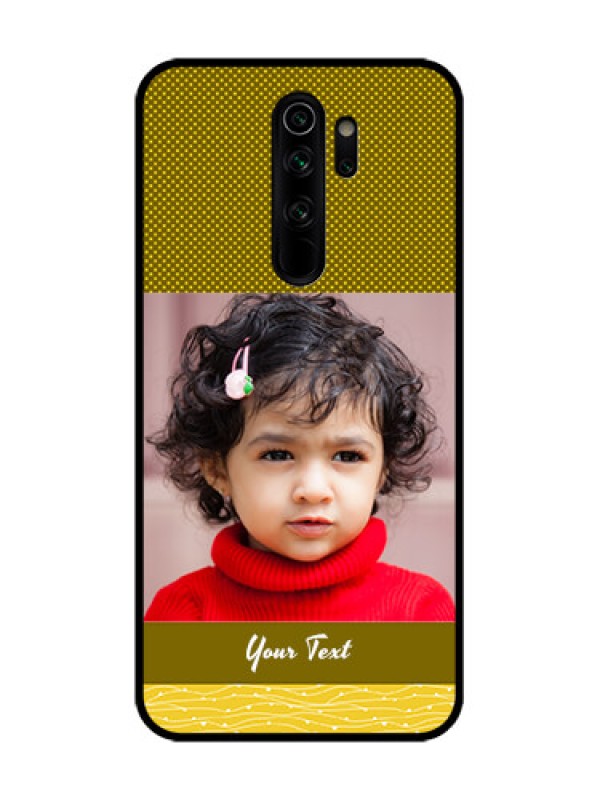 Custom Redmi Note 8 Pro Custom Metal Phone Case - Simple Green Color Design