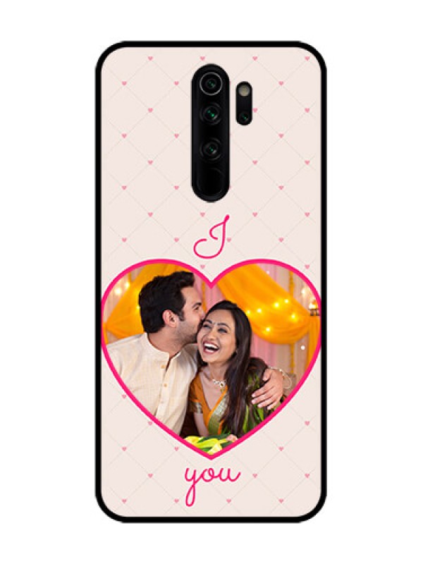Custom Redmi Note 8 Pro Custom Metal Phone Case - Heart Shape Design