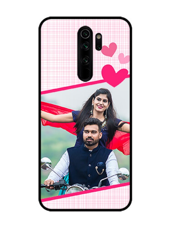 Custom Redmi Note 8 Pro Custom Metal Phone Case - Love Shape Heart Design