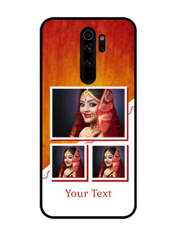 Custom Redmi Note 8 Pro Custom Metal Phone Case - Wedding Memories Design