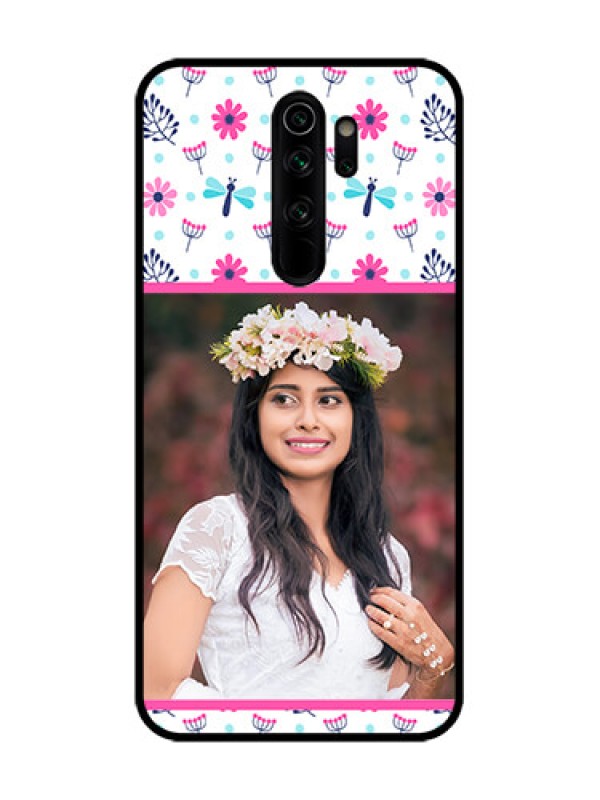 Custom Redmi Note 8 Pro Custom Metal Phone Case - Colorful Flower Design