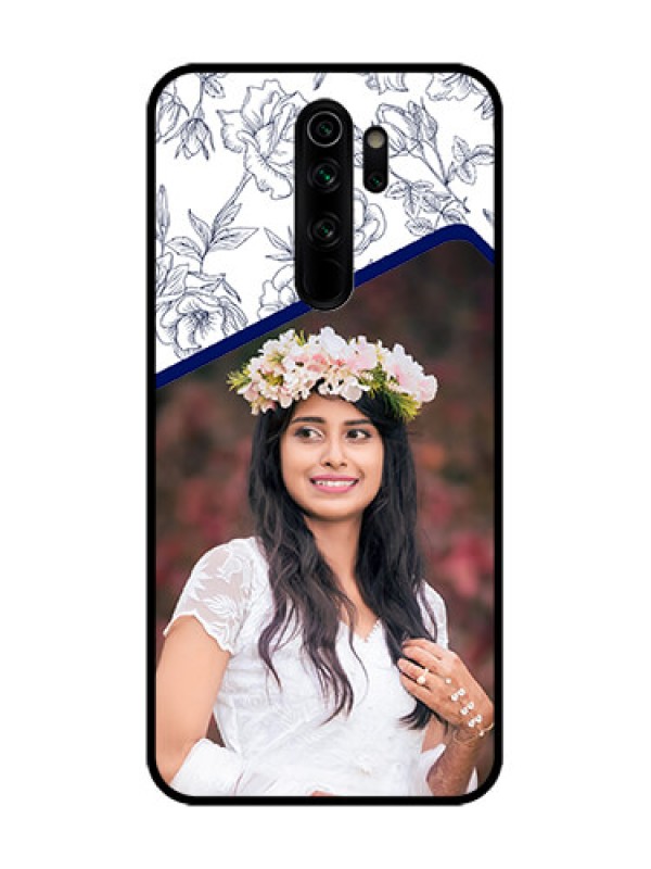 Custom Redmi Note 8 Pro Custom Metal Phone Case - Classy Floral Design