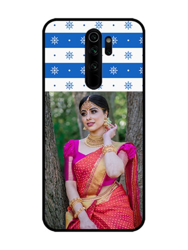 Custom Redmi Note 8 Pro Custom Metal Phone Case - Snow Pattern Design
