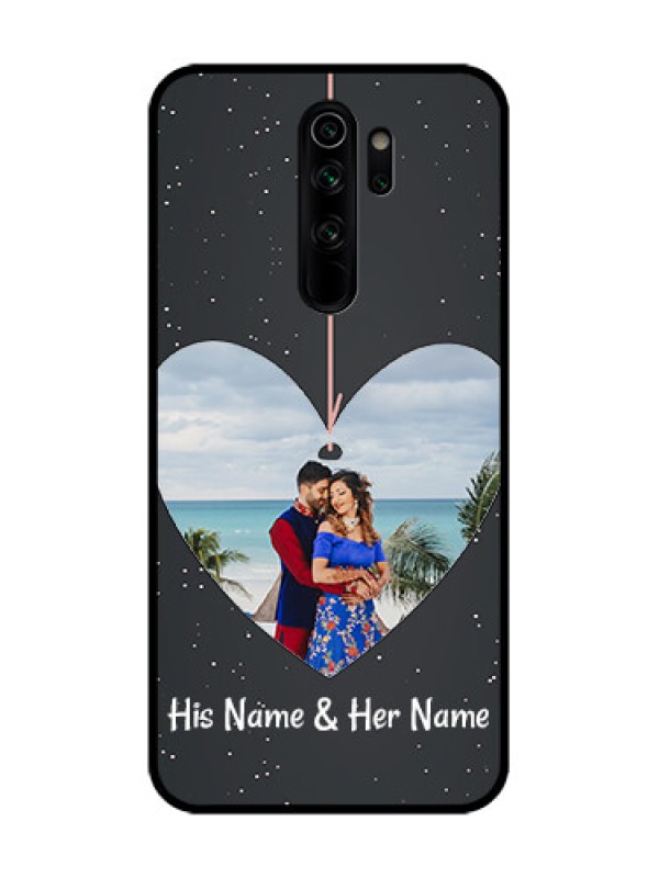 Custom Redmi Note 8 Pro Custom Metal Phone Case - Hanging Heart Design