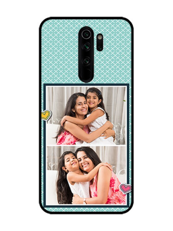 Custom Redmi Note 8 Pro Custom Metal Phone Case - 2 Image Holder With Pattern Design